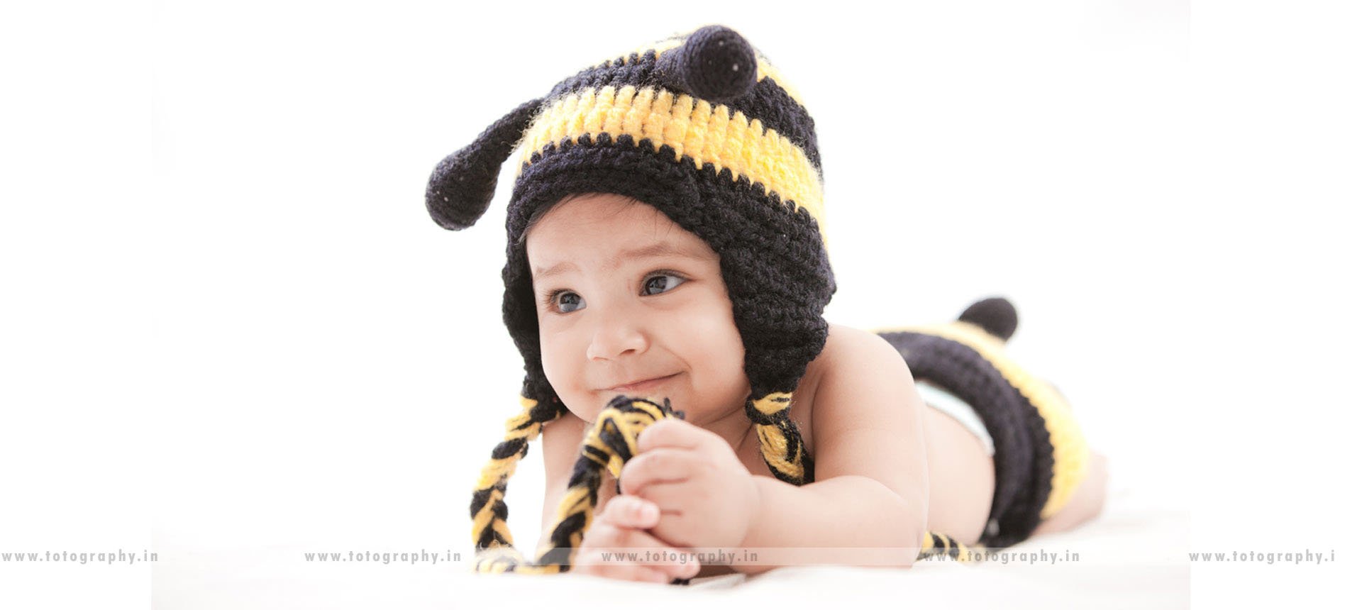 Baby in bumbleBee costume
