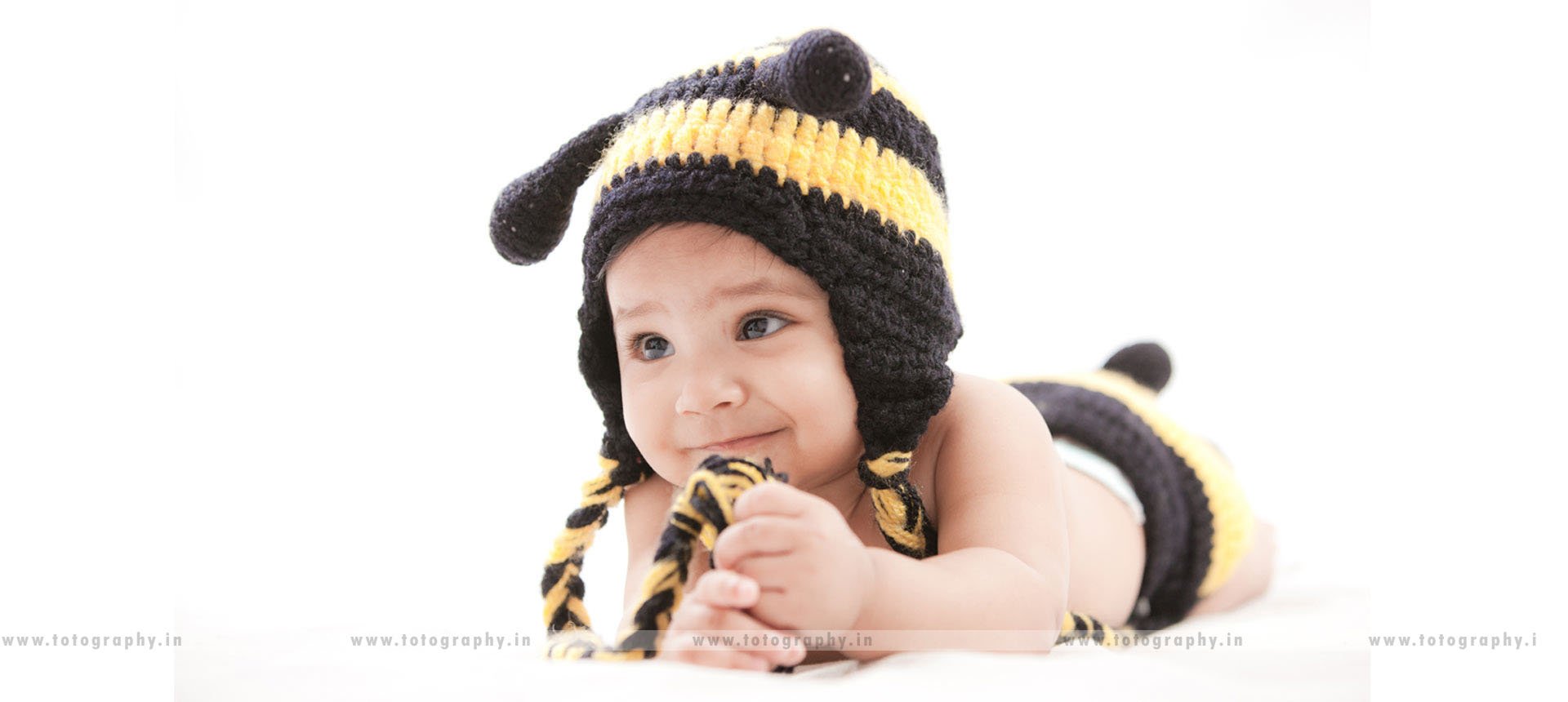 Baby in bumbleBee costume